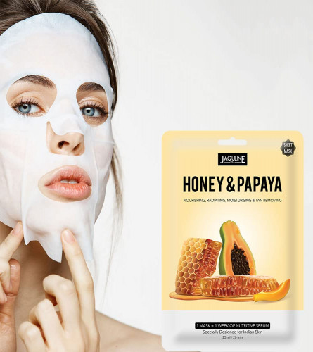 Jaquline USA Honey & Papaya Sheet Mask