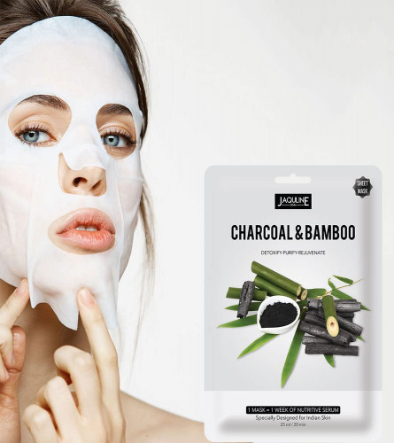 Jaquline USA Charcoal & Bamboo Sheet Mask