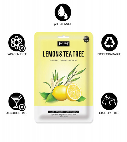 Jaquline USA Lemon & Tea Tree Sheet Mask