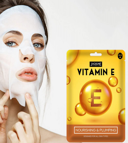Jaquline USA Vitamin E Sheet Mask | Nourishing and Plumping