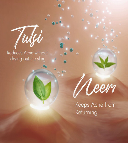 Kapiva Acne Control Tulsi Face Wash 100 ml (Pack of 2)