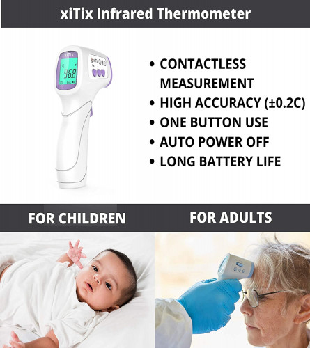 Vandelay xiTix Infrared Digital Thermometer for Adults and Kids 1 pic