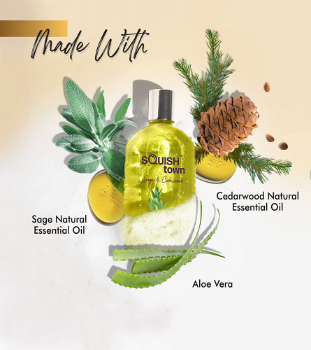 Squish Town - Sage and Cedarwood Shower Gel and Body Wash