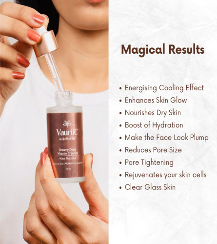 VauriiC Hydrating Face Serum for Men and Women with Vitamin C