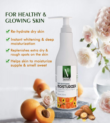 NutriGlow Advanced Organics Skin Whitening Moisturizer 200 ml