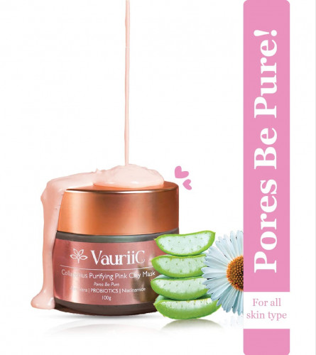 VauriiC Purifying Pink Clay Skin Clearing Mask