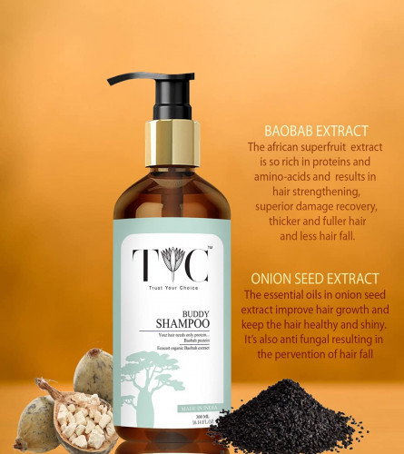 TYC Baobab Buddy Shampoo | Sulphate Free, Made With Organic Baobab Protein and Red Onion