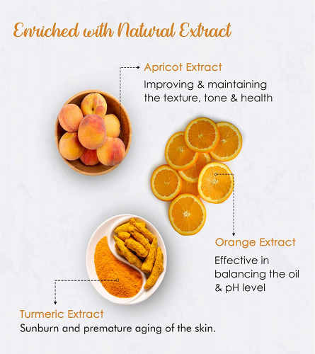 NutriGlow Wild Turmeric Natural Face Wash 65 ml (Pack of 3) Fs