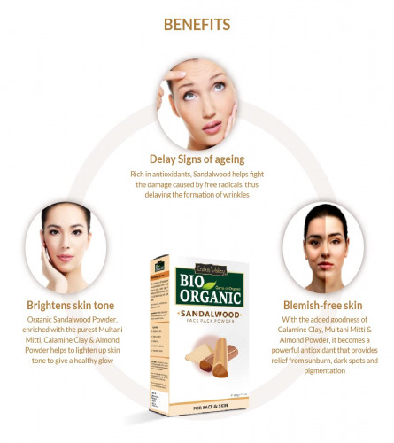 INDUS VALLEY Organic Sandalwood Powder Face Pack