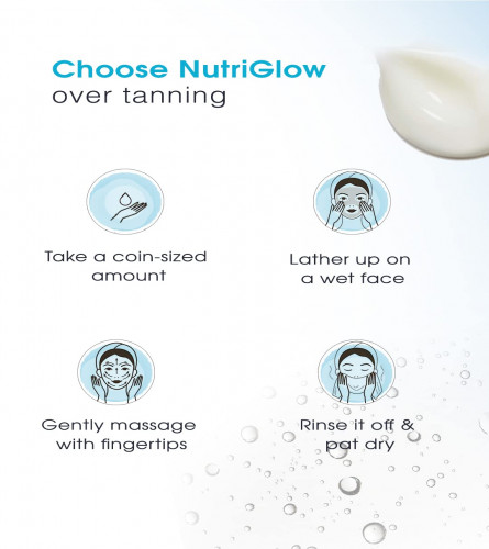 NutriGlow Advance Organics De Tan Cream Cleanser 100 gm (Pack of 2)