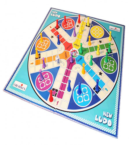 Creative's New Ludo Board Game (Multicolor, 25 Pieces)