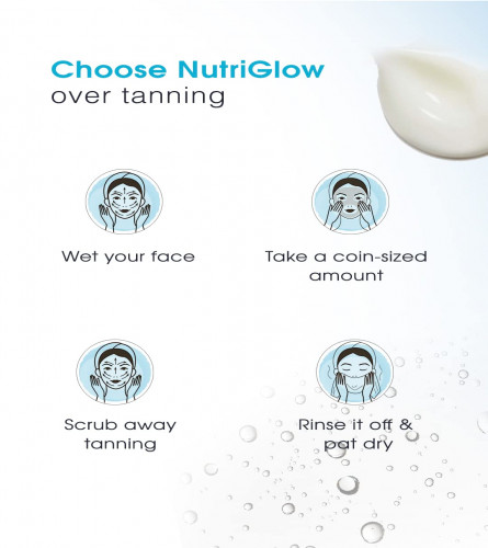 NutriGlow Advanced Organic De Tan Creme Scrub 100 gm (Pack of 2)