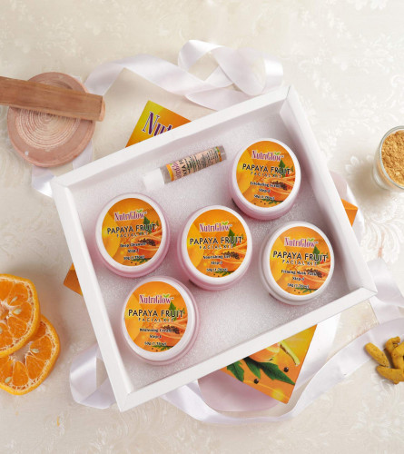 NutriGlow Papaya Facial Kit 6-Pieces 250gm + 10ml