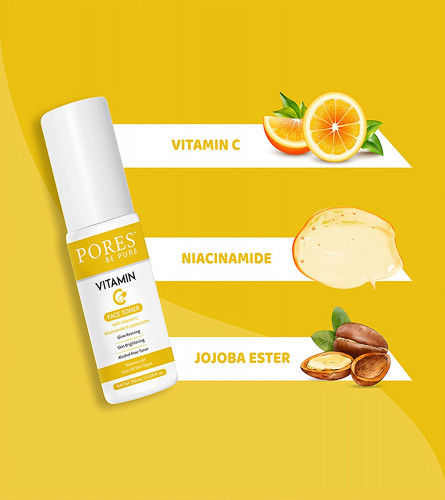 PORES Be Pure Vitamin C Face Toner 100 ml (pack of 2)