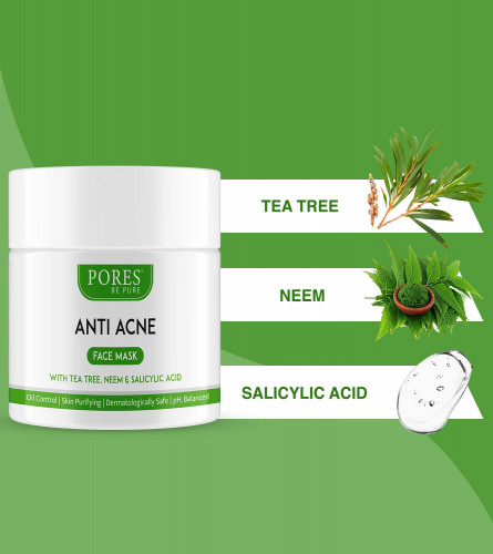 Pores Be Pure Anti Acne Clay Face Mask 100 gm