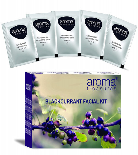 Aroma Treasures Fruit Facial Kits Combo (Watermelon, Strawberry & Blackcurrant kit)