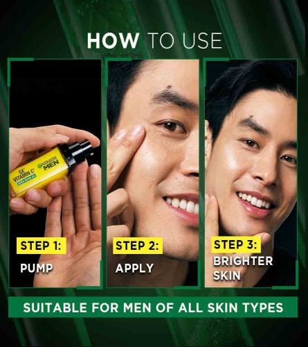 Garnier Men Turbo Bright Super Serum Gel For Men 30 ml (Pack of 2)