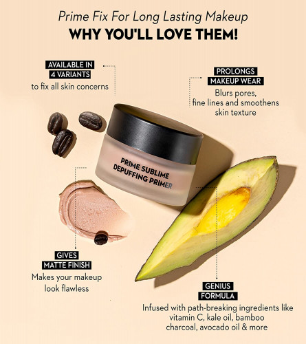 SUGAR Cosmetics Prime Sublime Depuffing Face Primer 15 gm
