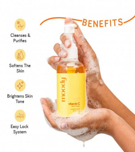 Moody Vitamin C Body Wash for Glowing Hydrated and Smooth Skin