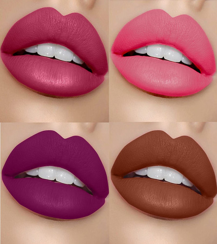 Brwn Beauty Liquid Matte Lipstick Long Lasting Waterproof Super Stay Matte Finish, multi