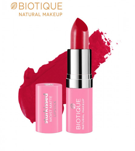 Biotique Natural Makeup Starkissed Moist Matte Lipstick, Tangerine Tango