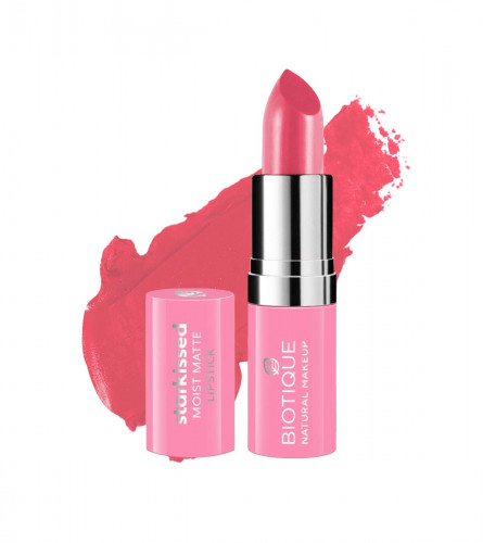 Biotique Natural Makeup Starkissed Moist Matte Lipstick, Cover Girl