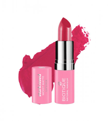 Biotique Natural Makeup Starkissed Moist Matte Lipstick, Darling Rouge