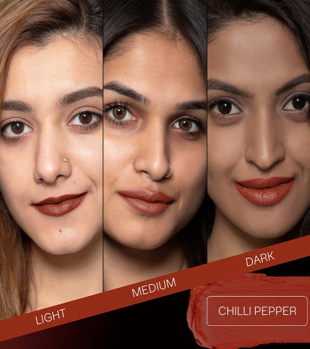 FACES CANADA Weightless Matte Lipstick -Chilli Pepper 11 , 4.5g (Pack of 4)