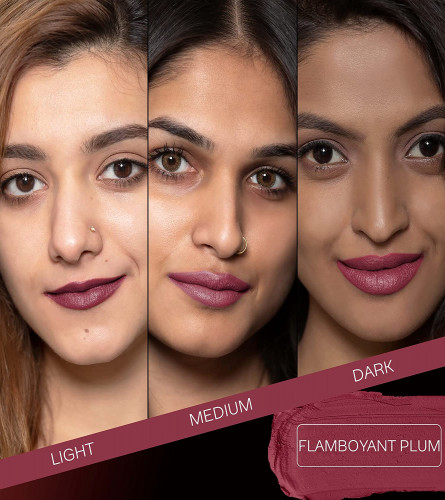 FACES CANADA Weightless Matte Lipstick -Flamboyant Plum 12, 4.5g (Pack of 2)