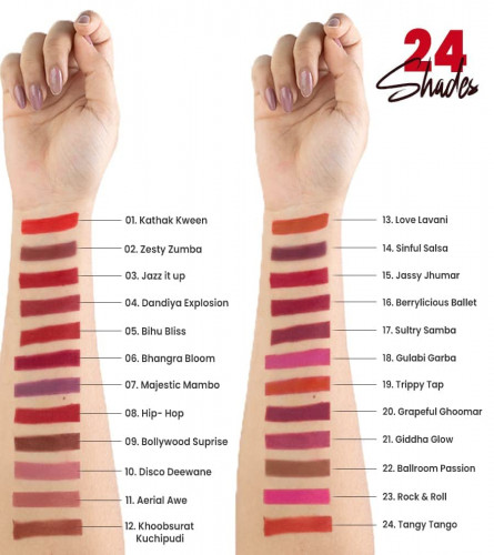 MARS Creamy Matte Long Lasting Lipstick 02-Zesty Zumba 4 g (Pack of 2)
