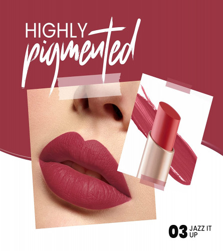 MARS Creamy Matte Long Lasting Lipstick 03-Jazz It Up 4 g (Pack of 2)