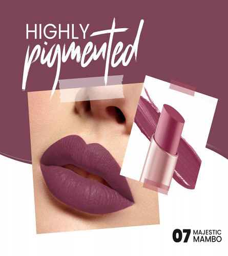 MARS Creamy Matte Long Lasting Lipstick 07-Majestic Mambo 4 g (Pack of 2)