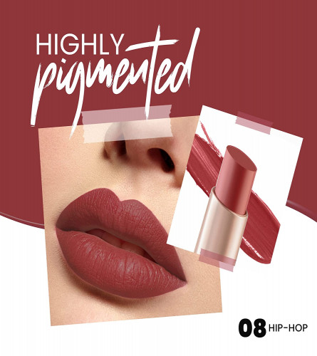 MARS Creamy Matte Long Lasting Lipstick 08-Hip-Hop 4 g (Pack of 2)