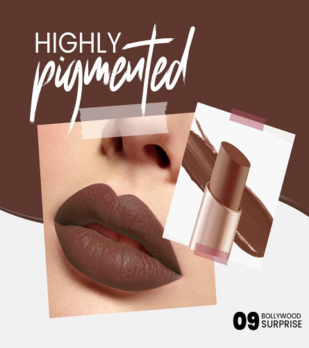 MARS Creamy Matte Long Lasting Lipstick 09-Bollywood Surprise 4 g (Pack of 2)