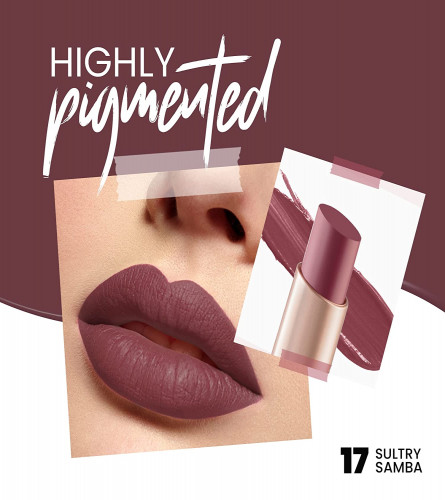 MARS Creamy Matte Long Lasting Lipstick 17-Sultry Samba 4 g (Pack of 2)