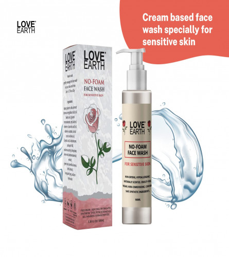 Love Earth No Foam Face Wash for Normal to Sensitive Skin