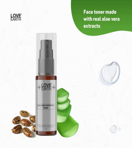 Love Earth Collagen Boosting Toner With Aloe Vera Extracts And Glycerin