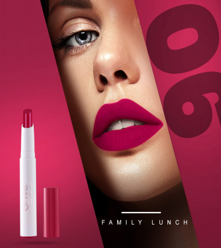 MARS Matte Non-Transfer Butter Smooth Lipstick 06-Family Lunch 3.5 gm (Pack of 2)