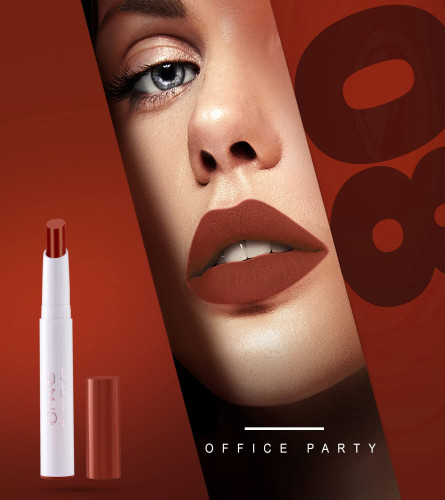 Buy MARS Matte Non-Transfer Butter Smooth Lipstick 08-Office Party 3.5 gm (Pack of 2)