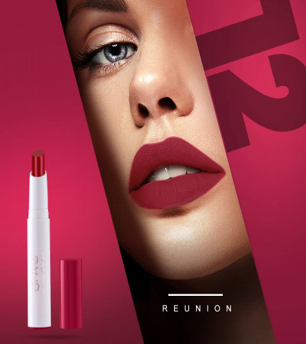 MARS Matte Non-Transfer Butter Smooth Lipstick 12-Reunion 3.5 gm (Pack of 2)