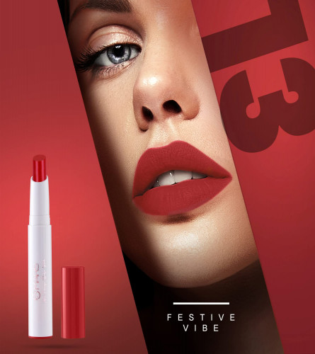 MARS Matte Non-Transfer Butter Smooth Lipstick 13-Festive Vibe 3.5 gm (Pack of 2)