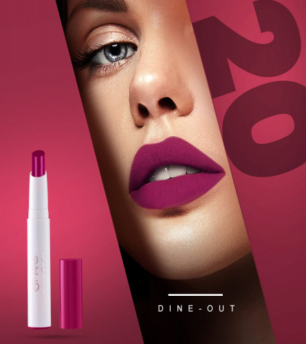 MARS Matte Non-Transfer Butter Smooth Lipstick 20-Dine Out 3.5 gm (Pack of 2)