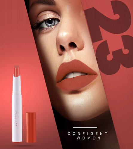 MARS Matte Non-Transfer Butter Smooth Lipstick 23-Confident Women 3.5 gm (Pack of 2)