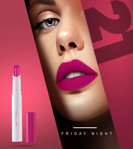 MARS Matte Non-Transfer Butter Smooth Lipstick 21-Friday Night 3.5 gm (Pack of 2)