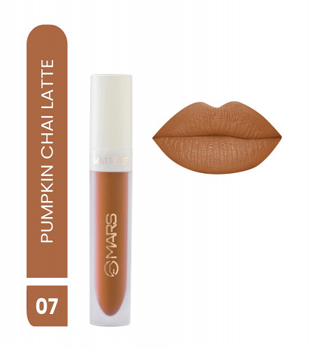 MARS Matte Liquid Long Lasting Lip Color 07-Pumpkin Chai Latte 4.5 ml (Pack of 2)