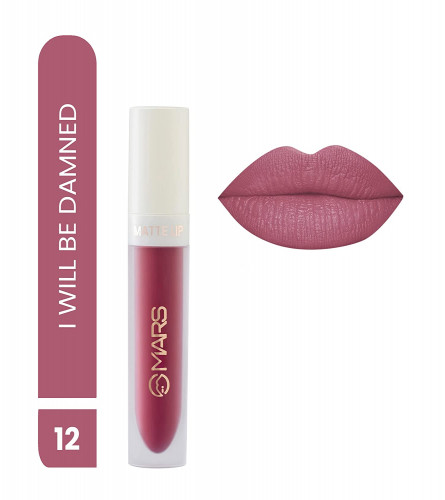 MARS Matte Liquid Long Lasting Lip Color 12-I Will Be Damned 4.5 ml (Pack of 2)