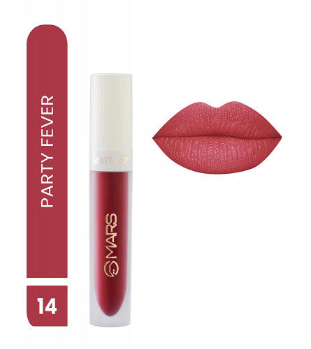 MARS Matte Liquid Long Lasting Lip Color 14-Party Fever 4.5 ml (Pack of 2)