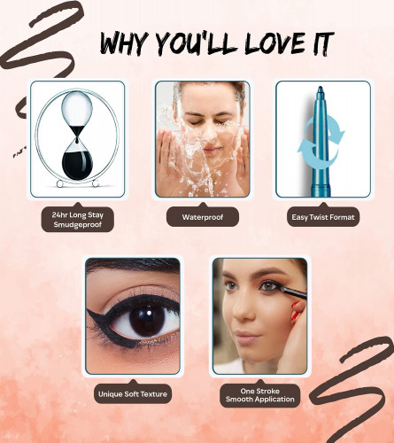 Faces Canada UltimePro Twist Eye Kajal Liner Brown 02 0.35g