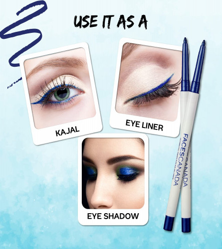 FACESCANADA Waterproof & Smudgeproof Twist Eye Liner Azure 05, 1.2 gm