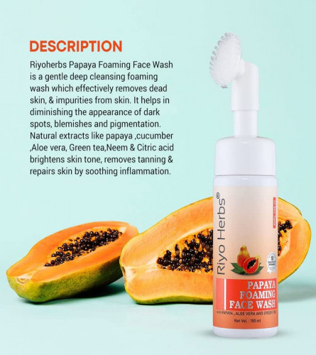 Riyo Herbs Papaya Foaming Face Wash